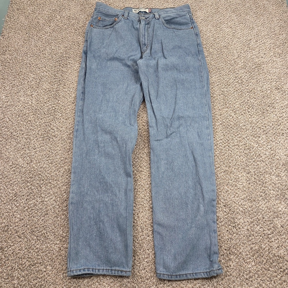 Levis 550 34x32 Relaxed Fit Jeans Blue Mens‎ Light Wash Vintage (Fits 33x31.5)